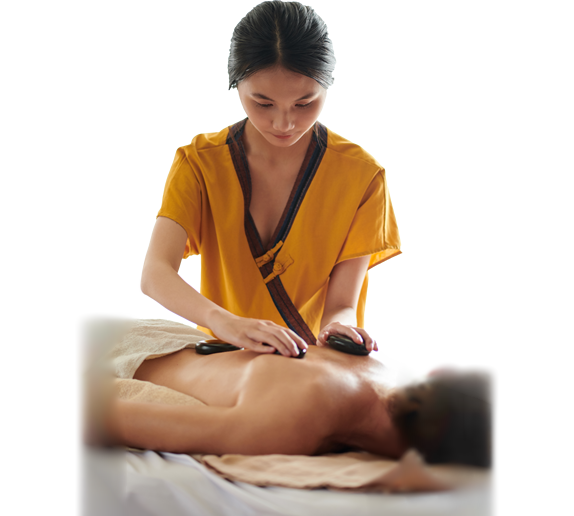 asian massage therapist